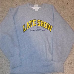 Late Show with David Letterman crewneck sweater